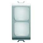 Gewiss - VOYANT DE SIGN. DOUBLE TRANSP. TITANE - GW14628