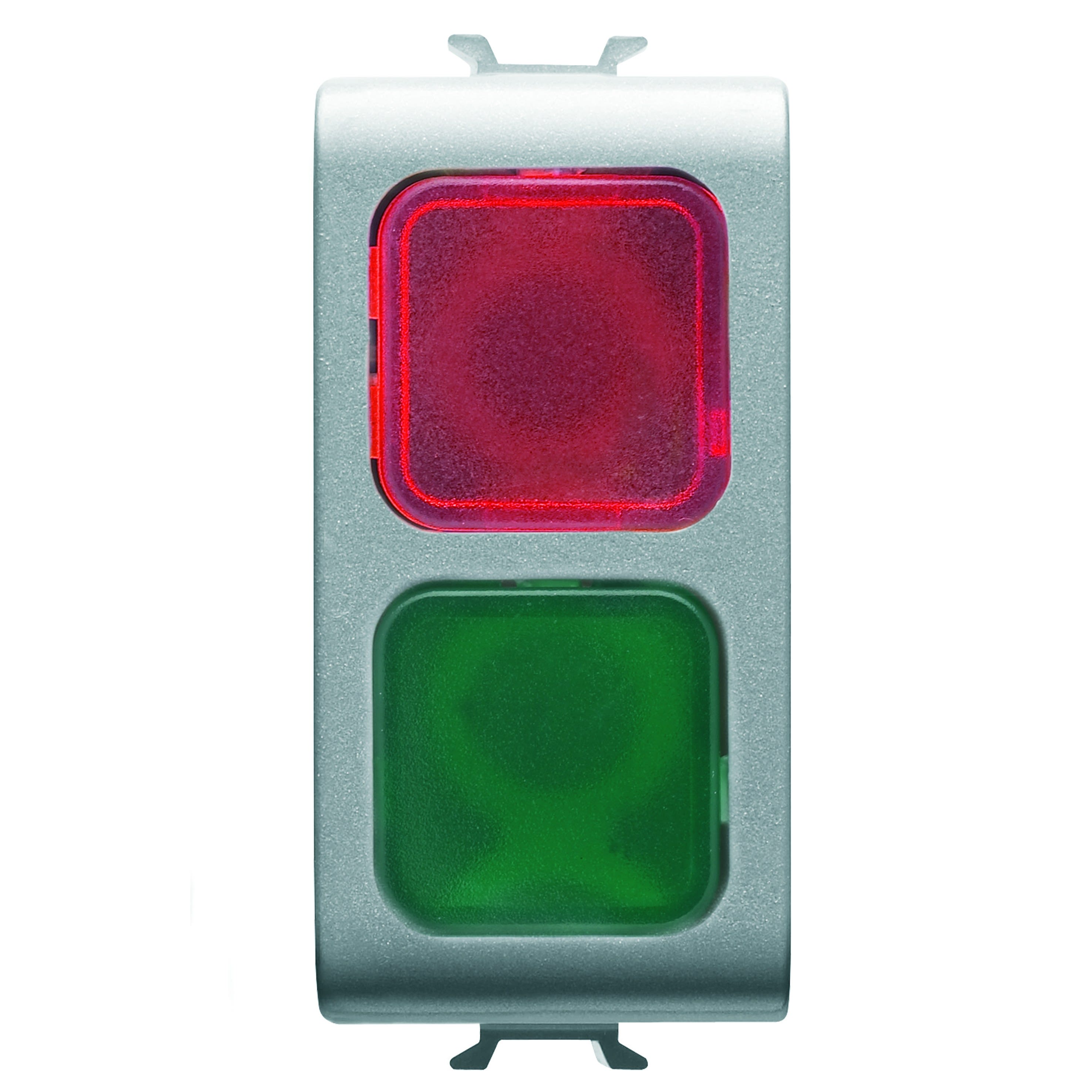 Gewiss - VOYANT DE SIGN. DOUBLE ROUGE/VERT TITANE