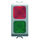 Gewiss - VOYANT DE SIGN. DOUBLE ROUGE/VERT TITANE