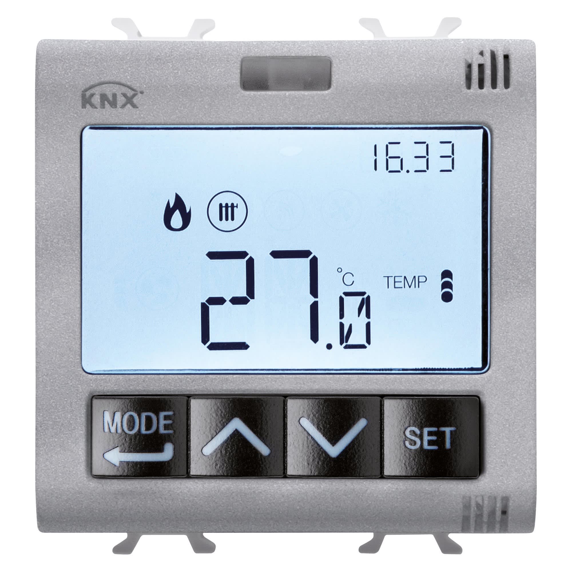Gewiss - TERMOSTATO T+H KNX INCASSO TITANIO