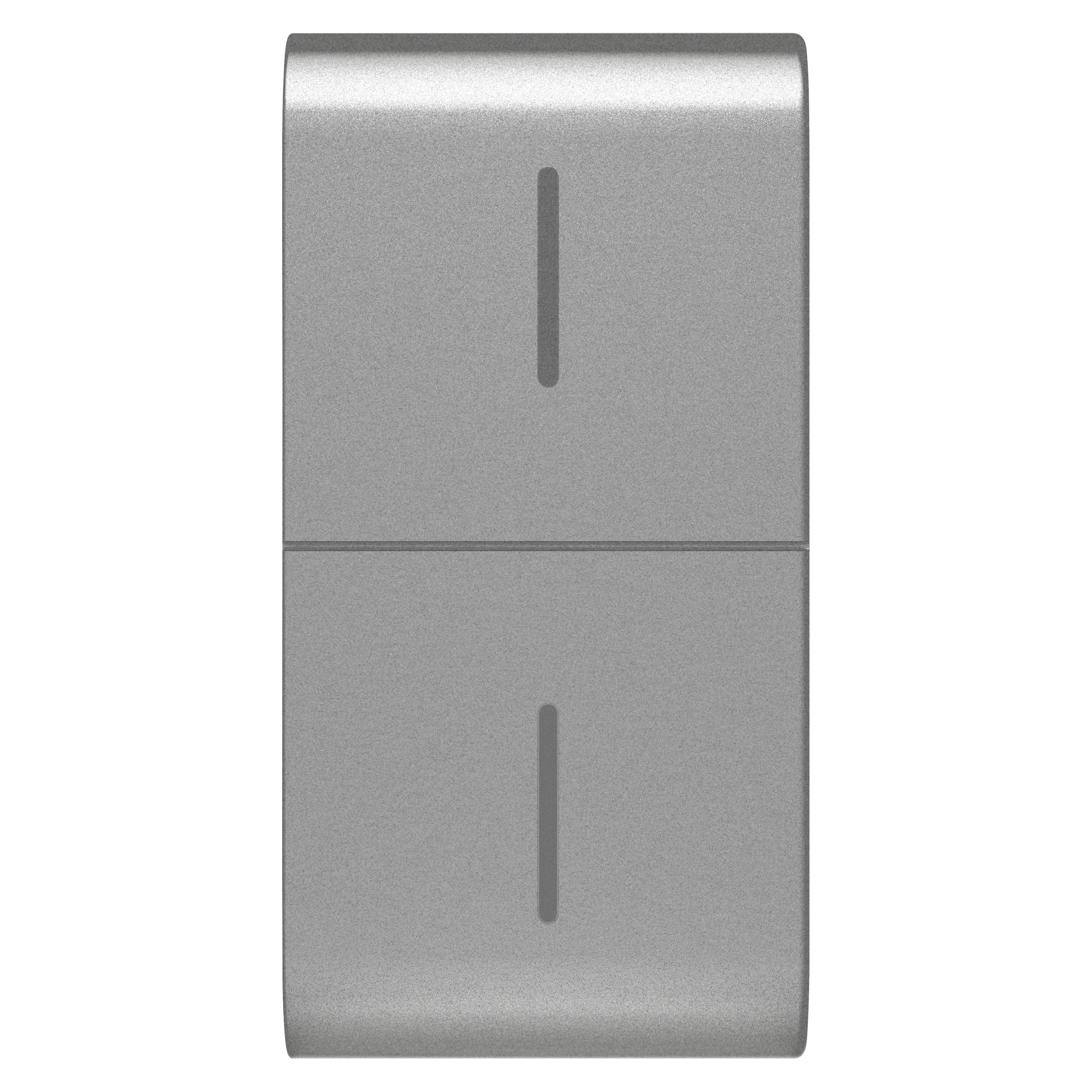 Gewiss - TOUCHE BOUTON-POU. CONN. ECO - 1P TITANE