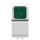 Gewiss - B-P 1M 1P NO 16A VOYANT VERT BL SAT.
