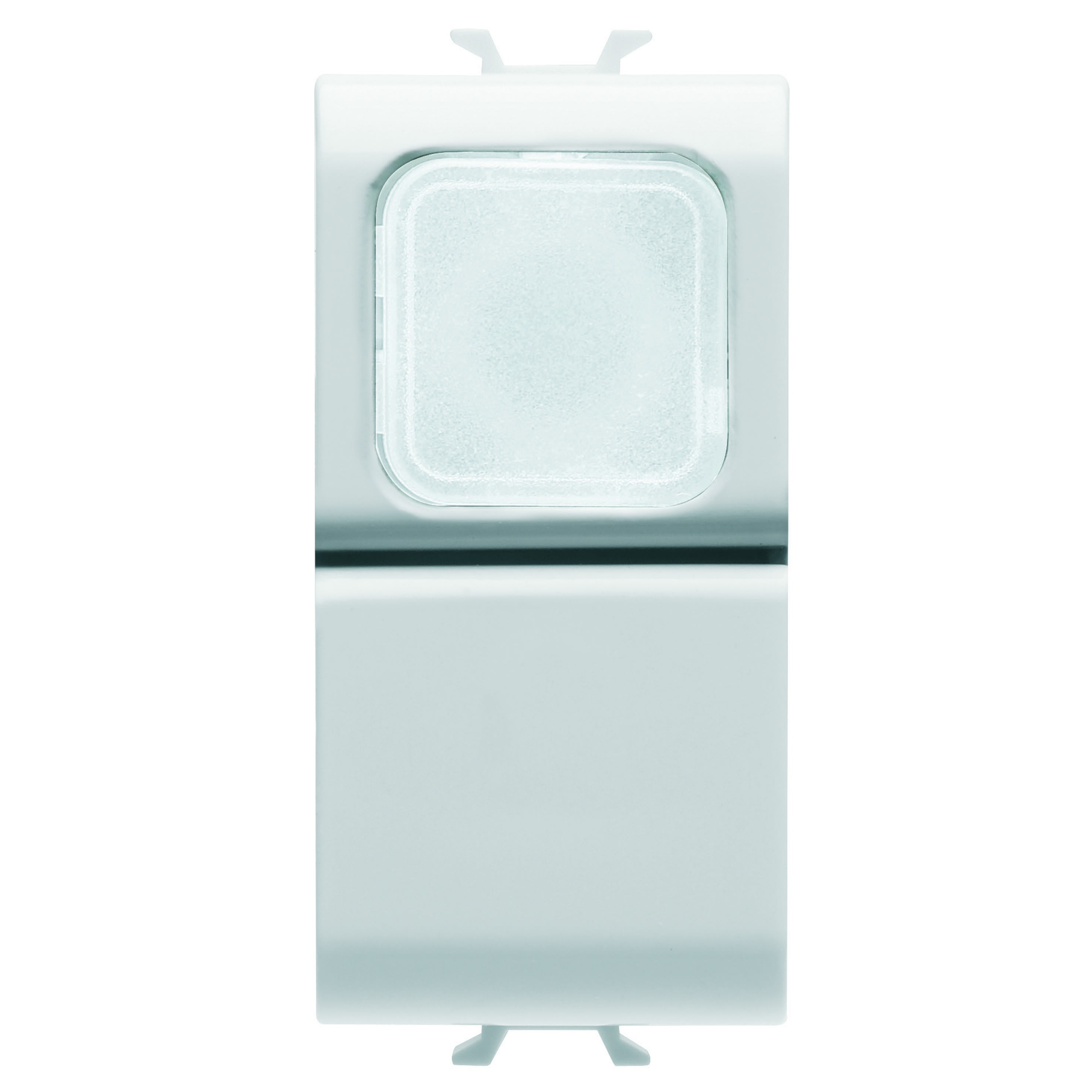 Gewiss - B-P 1M 1P NO 16A VOYANT TRANSP. BL. SAT.