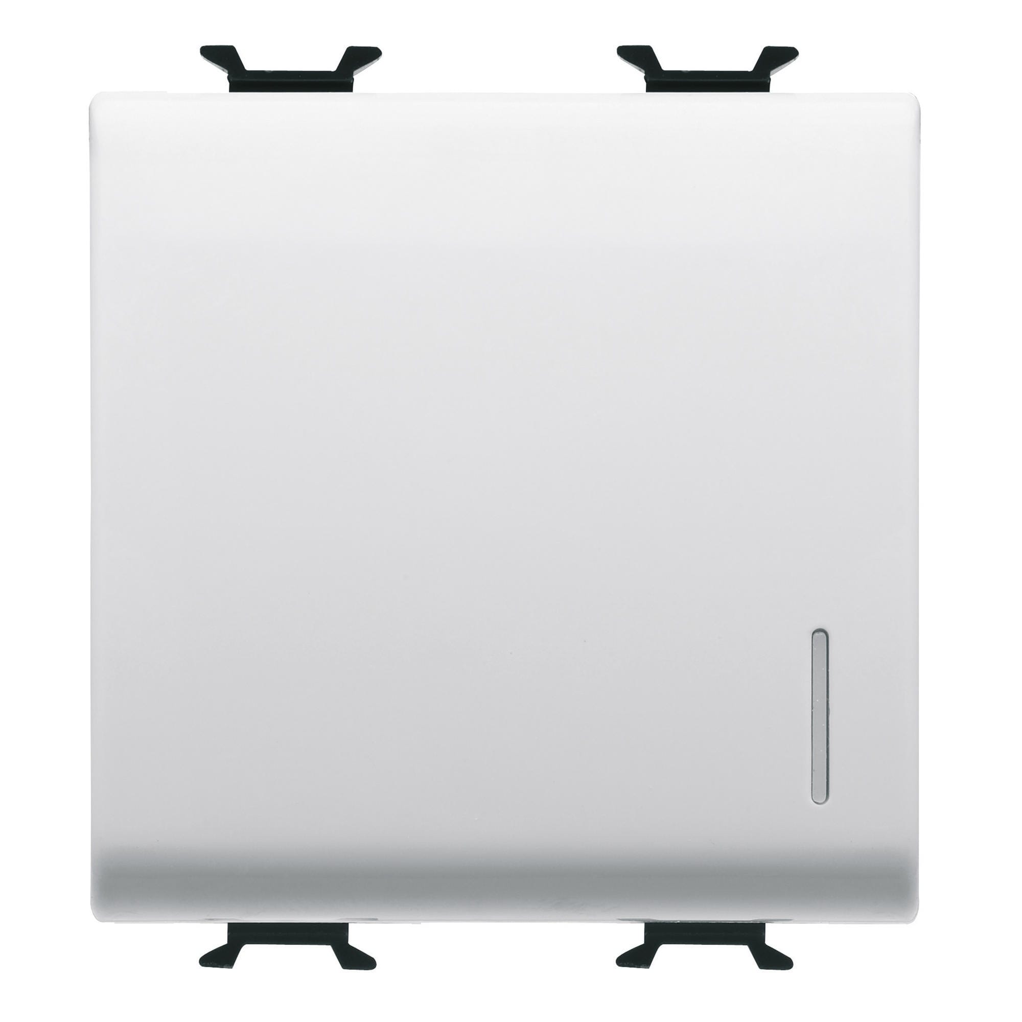 Gewiss - B-P 2M 1P NO 16A LUM. LOC. AUTO BL. SAT. - GW15172F