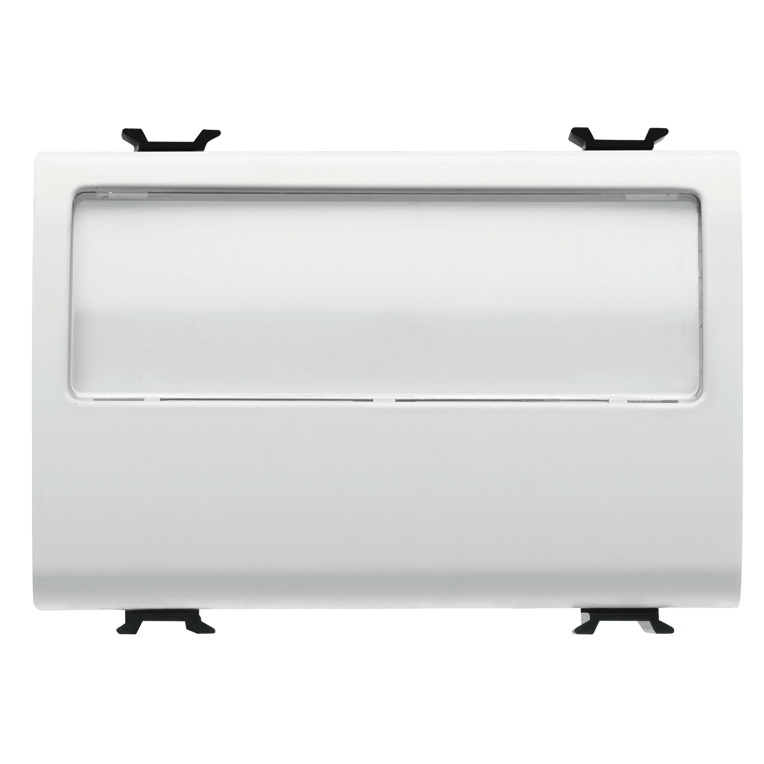 Gewiss - B-P 3M 1P NO 10A PORTE-ETIQ.LUM. BL.SAT. - GW15192