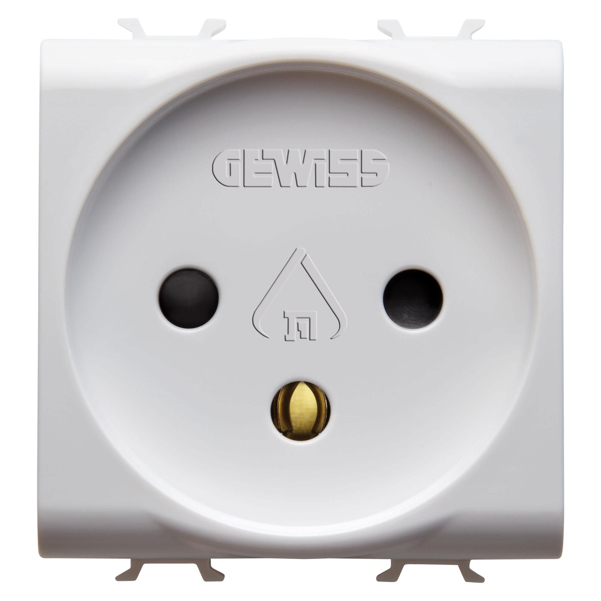 Gewiss - PRISE 2M 2 P+T 16A STD ISRAEL. BL. SAT.