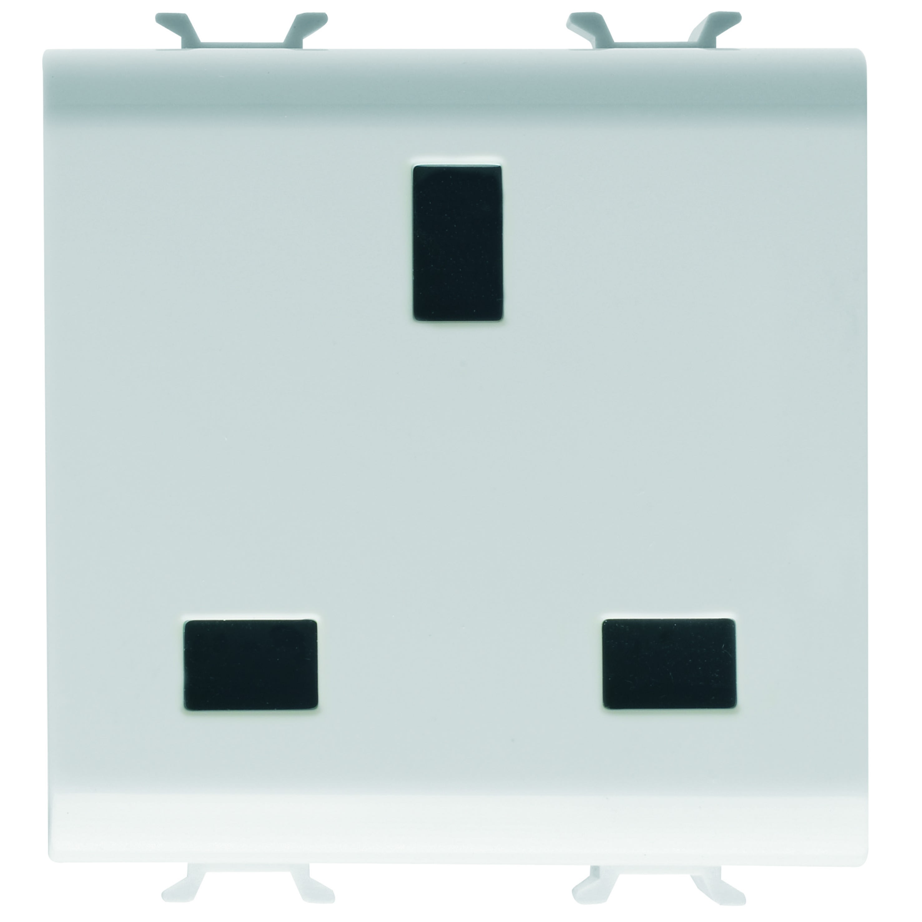 Gewiss - PRISE 2M 2 P+T 13A STD ANGLAIS BL. SAT.