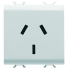 Gewiss - PRISE 2M 2 P+T 10A STD AUSTRAL. BL. SAT. - GW15306