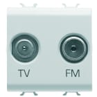Gewiss - PRISE TV+FM 2M BL SAT.