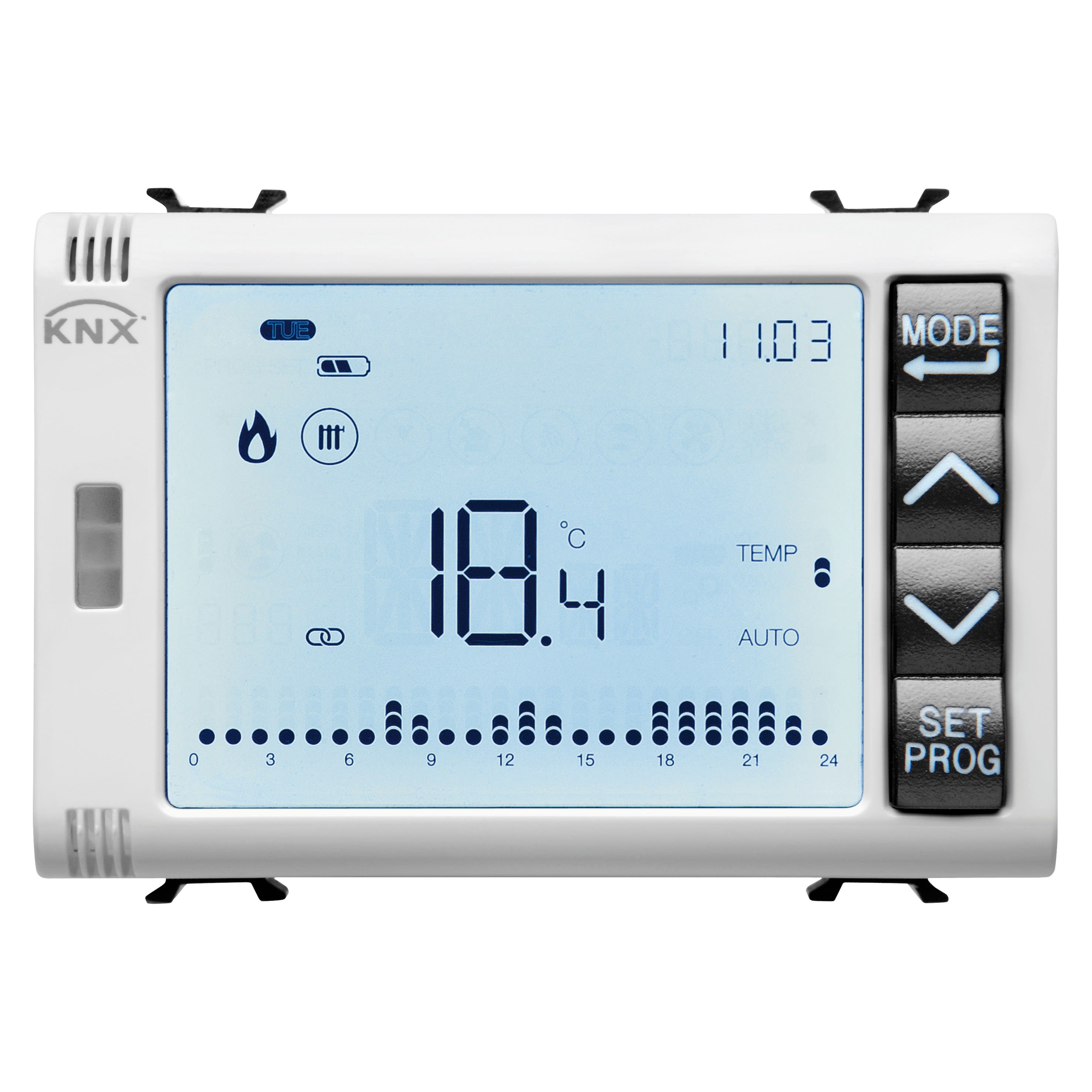 Gewiss - THERM.PROGRAMMABLE T+H KNX ENC. BL. SAT.