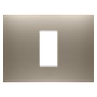 Gewiss - PLAQUE EGO RECTANGULAIRE 1P BRONZE CLAIR