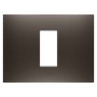 Gewiss - PLAQUE EGO RECT. 1P TEINTE MARRON