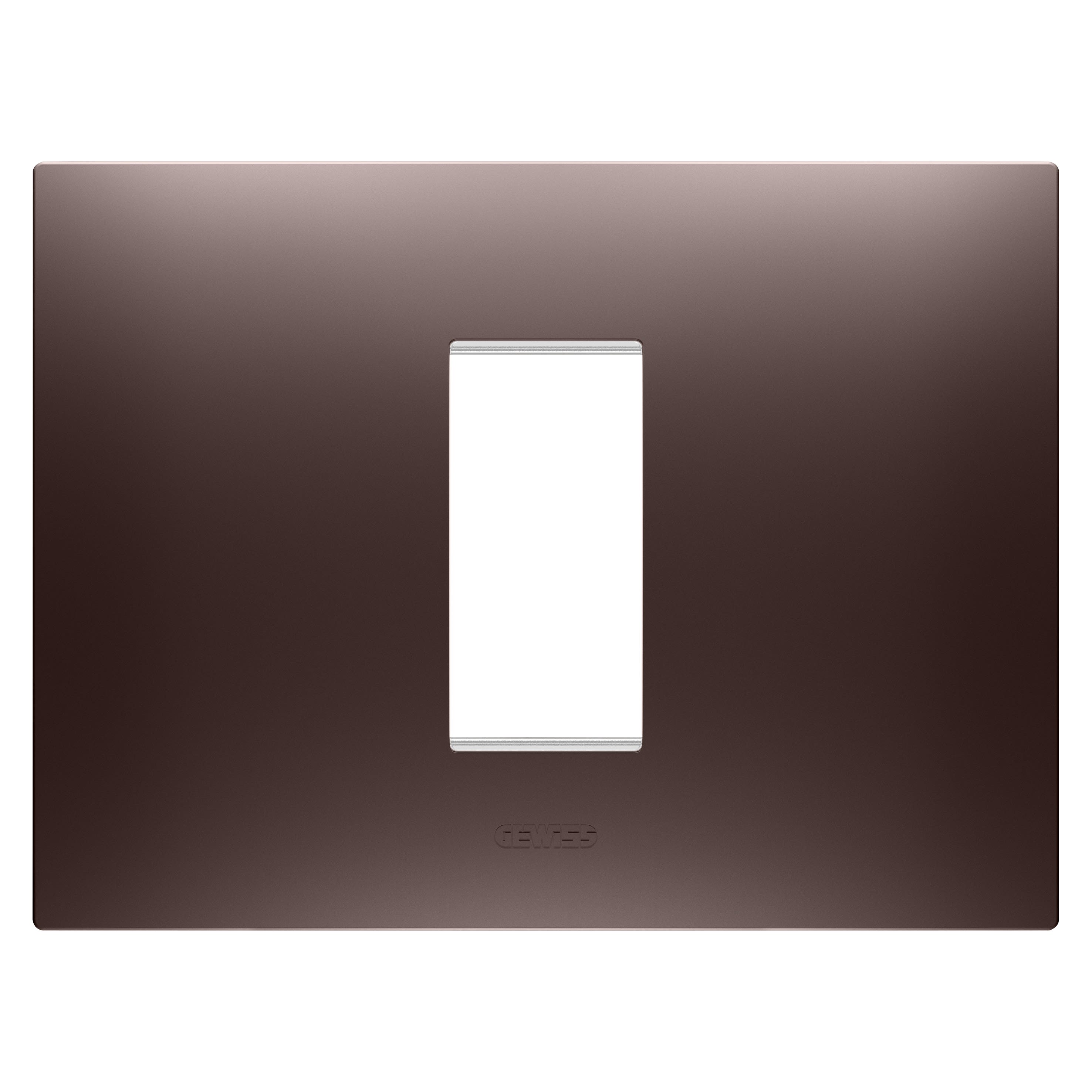 Gewiss - PLAQUE EGO RECTANGULAIRE 1P CUIVRE