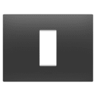Gewiss - PLAQUE EGO RECTANGULAIRE 1P NOIR