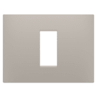 Gewiss - PLAQUE EGO RECTANGULAIRE 1P SABLE FONCÉ