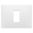 Gewiss - PLAQUE EGO RECTANGULAIRE 1P BLANC SATIN