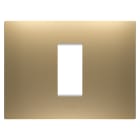 Gewiss - PLAQUE APPAREILLAGE EGO RECTANGULAIRE 1P OR - GW16001SG