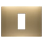 Gewiss - PLAQUE APPAREILLAGE EGO RECTANGULAIRE 1P OR - GW16001SG