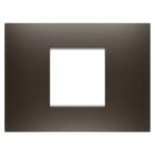 Gewiss - PLAQUE EGO RECT. 2P TEINTE MARRON