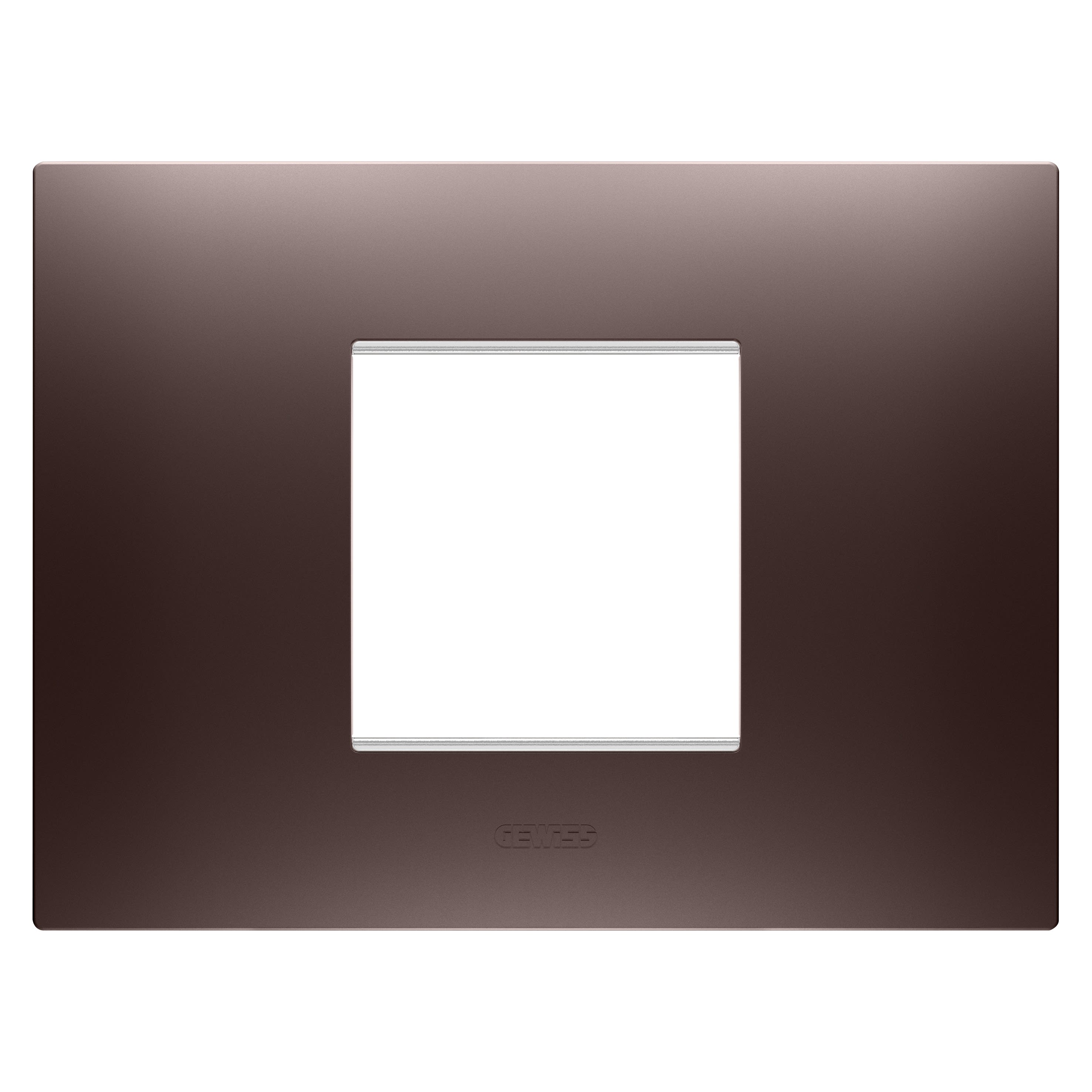 Gewiss - PLAQUE EGO RECTANGULAIRE 2P CUIVRE