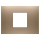 Gewiss - PLAQUE APPAREILLAGE EGO RECTANGULAIRE 2P CUIVRE DOUX - GW16002CS