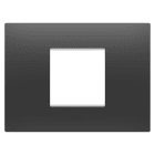 Gewiss - PLAQUE EGO RECTANGULAIRE 2P NOIR