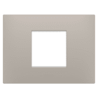 Gewiss - PLAQUE EGO RECTANGULAIRE 2P SABLE FONCÉ