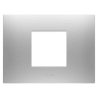 Gewiss - PLAQUE EGO RECT. 2P GRIS MAGNÉTIQUE
