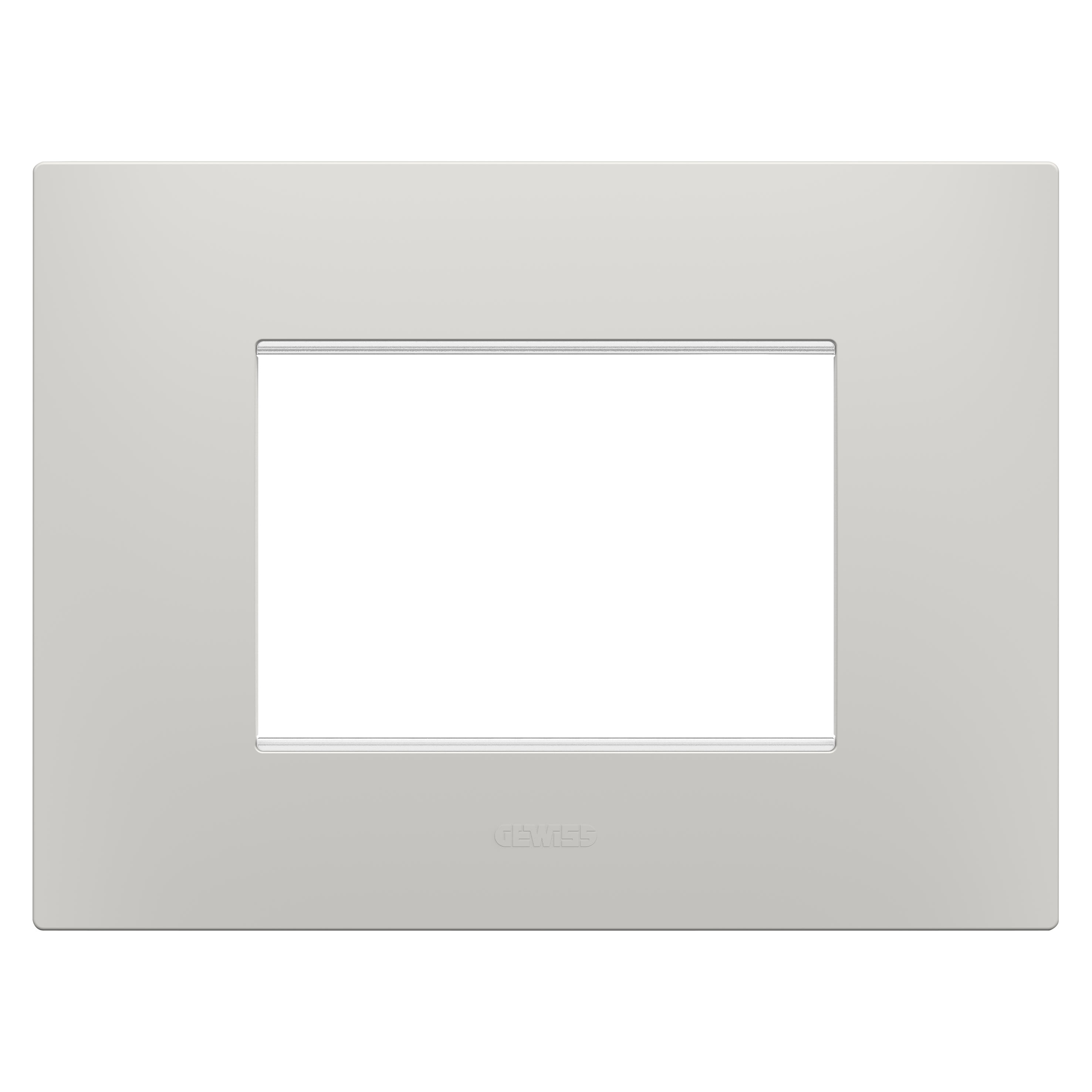 Gewiss - PLAQUE EGO RECTANGULAIRE 3P ARGILE