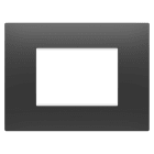 Gewiss - PLAQUE EGO RECTANGULAIRE 3P NOIR