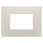 Gewiss - PLAQUE EGO RECT. 3P BEIGE NATUREL