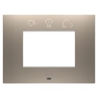 Gewiss - PLAQUE EGO SMART RECT. 3P BRONZE CLAIR