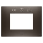 Gewiss - PLAQUE EGO SMART RECT. 3P TEINTE MARRON