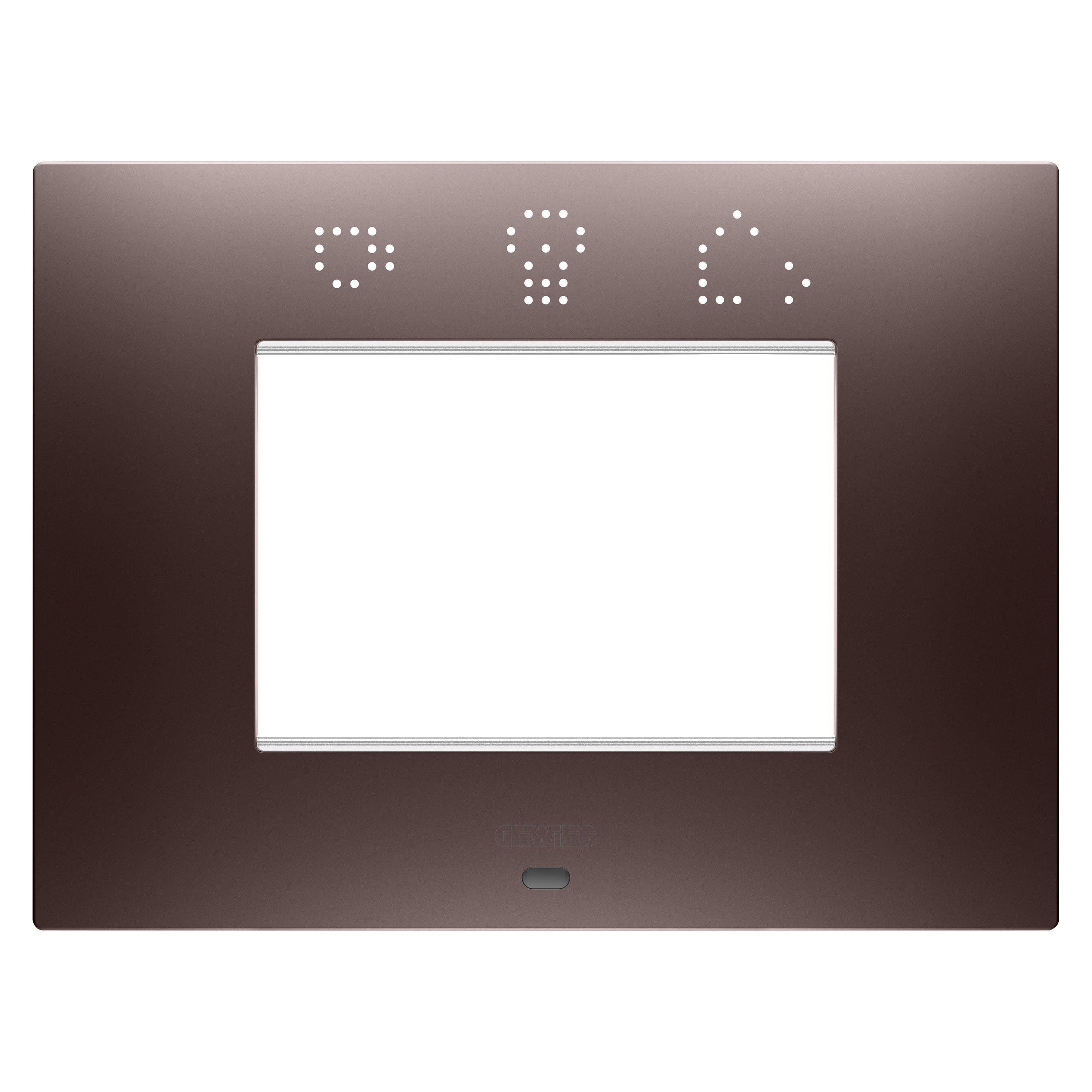 Gewiss - PLAQUE EGO SMART RECTANGULAIRE 3P CUIVRE