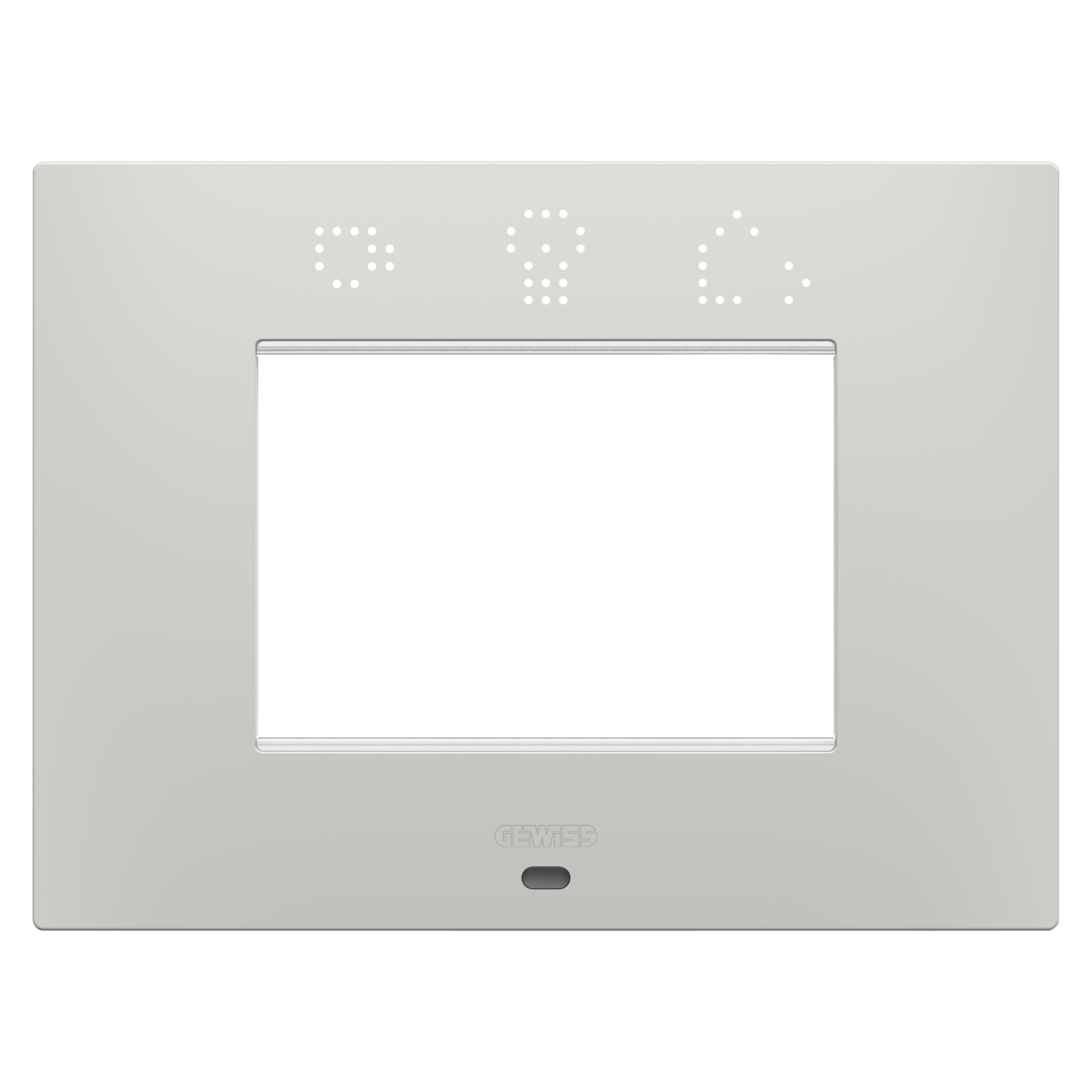 Gewiss - PLAQUE EGO SMART RECTANGULAIRE 3P ARGILE