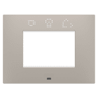 Gewiss - PLAQUE EGO SMART RECT. 3P SABLE FONCÉ