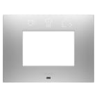 Gewiss - PLAQUE EGO SMART RECT. 3P GRIS