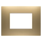 Gewiss - PLAQUE EGO RECTANGULAIRE 3P OR