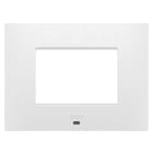 Gewiss - PLAQUE EGO SMART RECT. 3P BLANC SATIN