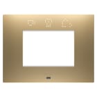Gewiss - PLAQUE EGO SMART RECTANGULAIRE 3P OR