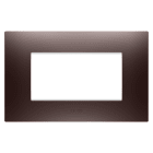 Gewiss - PLAQUE APPAREILLAGE EGO RECTANGULAIRE 4P CUIVRE - GW16004CP