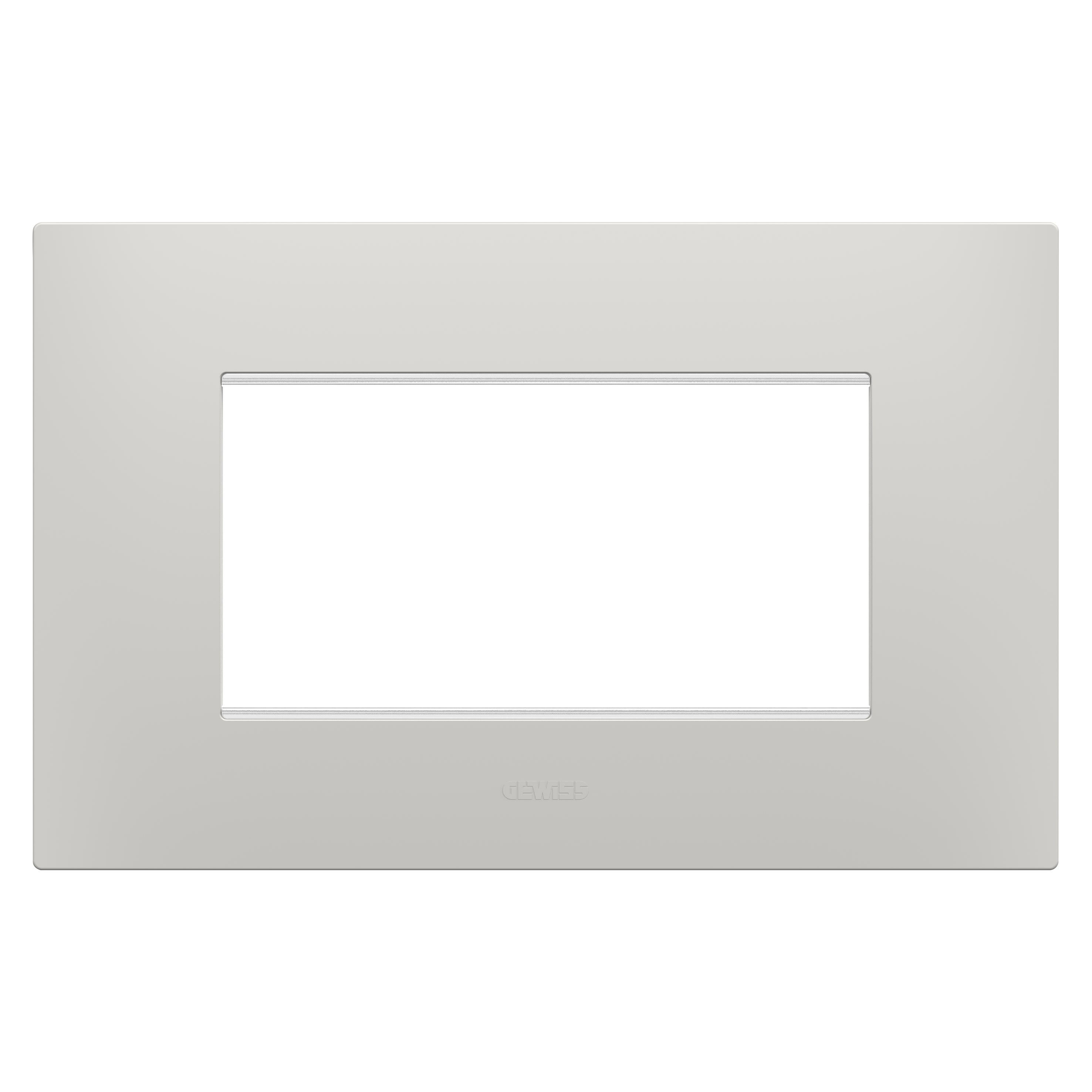 Gewiss - PLAQUE EGO RECTANGULAIRE 4P ARGILE