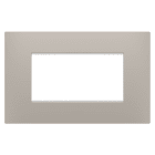 Gewiss - PLAQUE EGO RECTANGULAIRE 4P SABLE FONCÉ