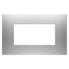 Gewiss - PLAQUE APPAREILLAGE EGO RECT. 4P GRIS MAGNÉTIQUE - GW16004GR