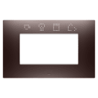 Gewiss - PLAQUE EGO SMART RECTANGULAIRE 4P CUIVRE