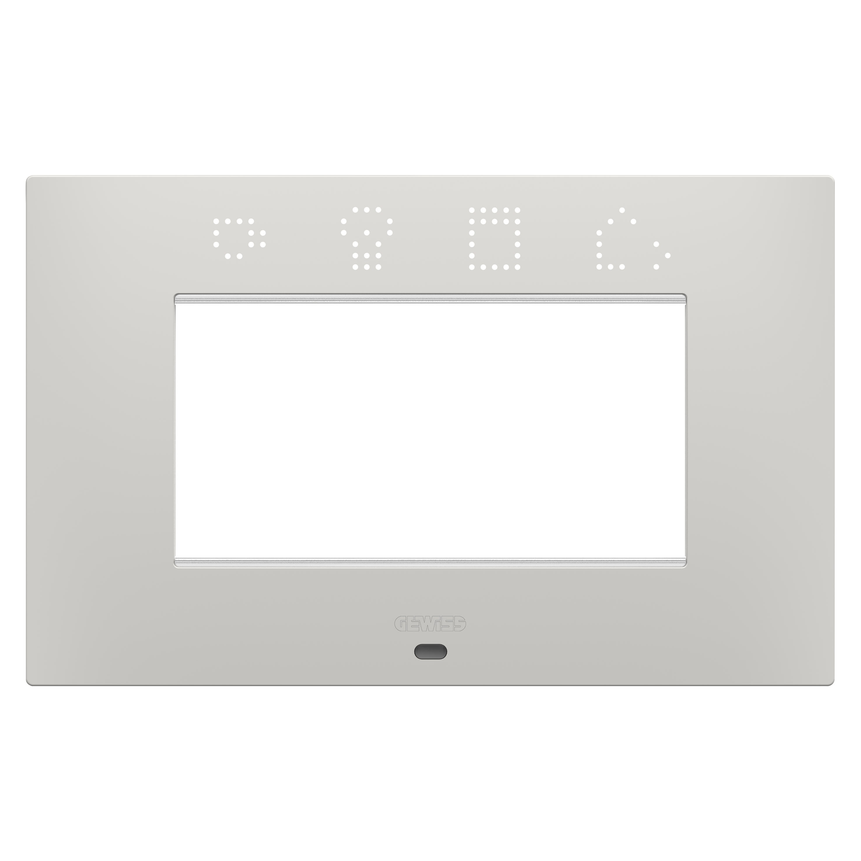 Gewiss - PLAQUE EGO SMART RECTANGULAIRE 4P ARGILE
