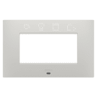 Gewiss - PLAQUE EGO SMART RECTANGULAIRE 4P ARGILE