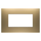 Gewiss - PLAQUE APPAREILLAGE EGO RECTANGULAIRE 4P OR - GW16004SG