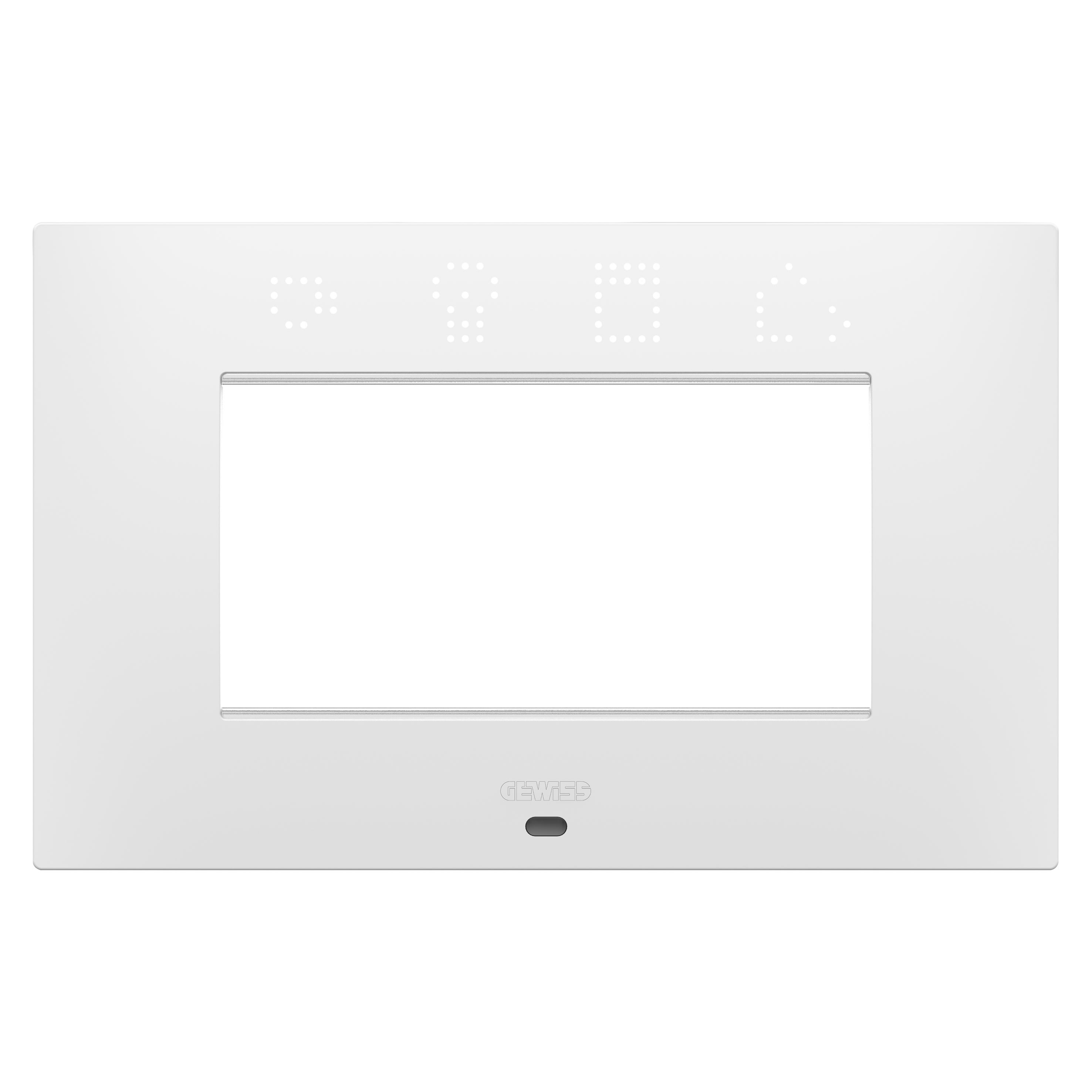 Gewiss - PLAQUE EGO SMART RECT. 4P BLANC SATIN