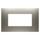 Gewiss - PLAQUE EGO RECTANGULAIRE 4P ACIER